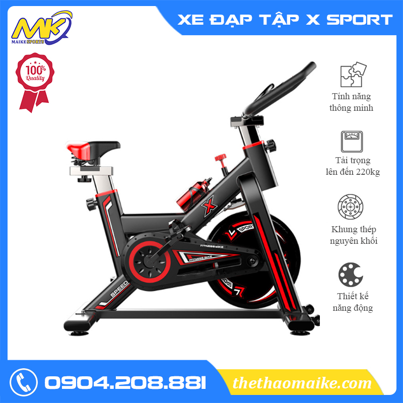 Xe đạp tập thể dục vận hành dây curoa Chống Ồn tuyệt đối