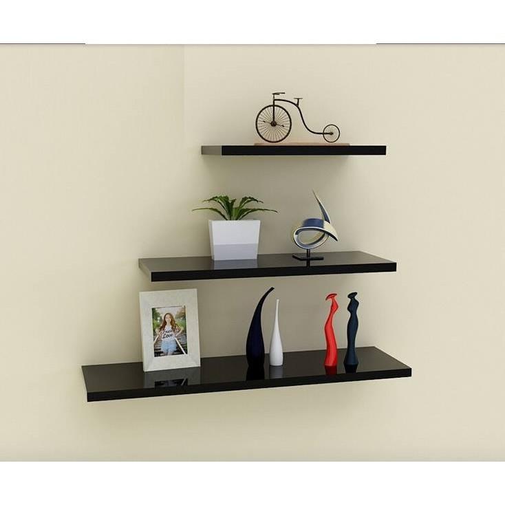 Set 3 kệ treo tường 40-60-80cm VDTN468 - Gỗ Lõi Xanh Chống Ẩm+Tặng phụ kiện lắp đặt