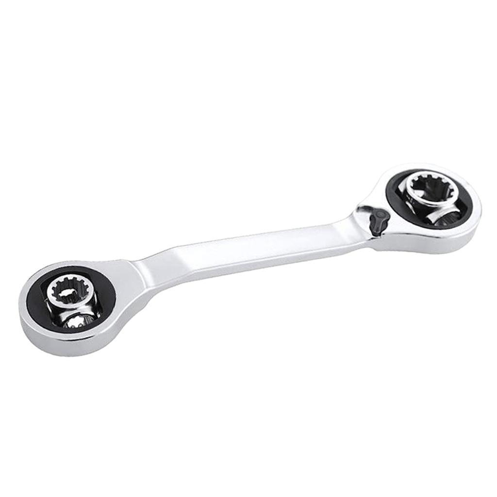8-19mm Double End Ratchet Wrench Metric Ratcheting Combination Spanner Tool