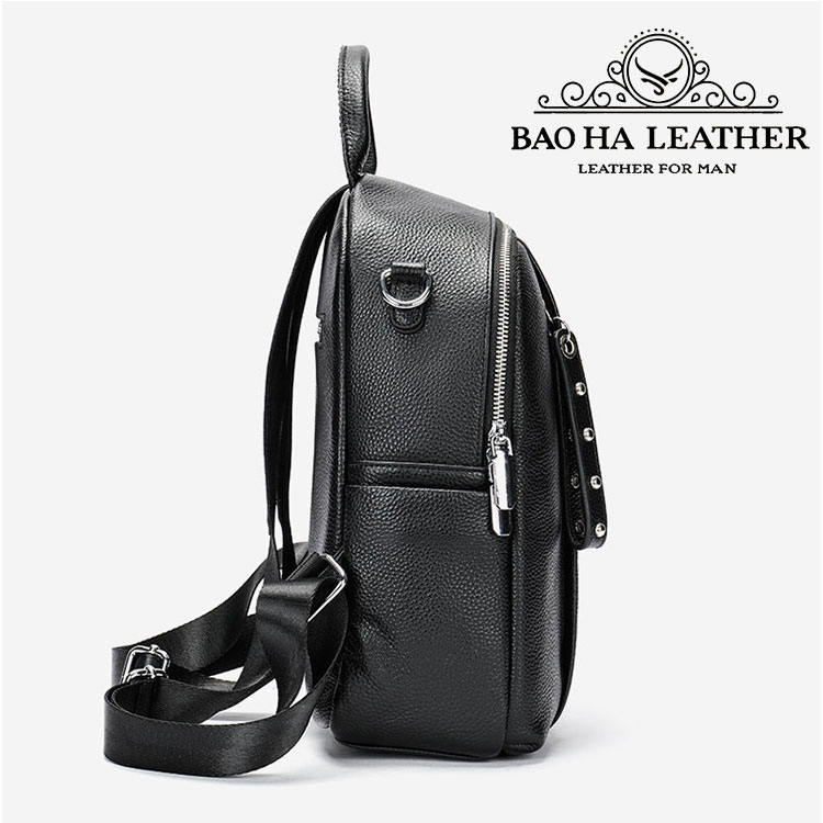 Ba lô nữ da bò đa năng BHM8119 Vừa là balo vừa là túi đeo chéo vai