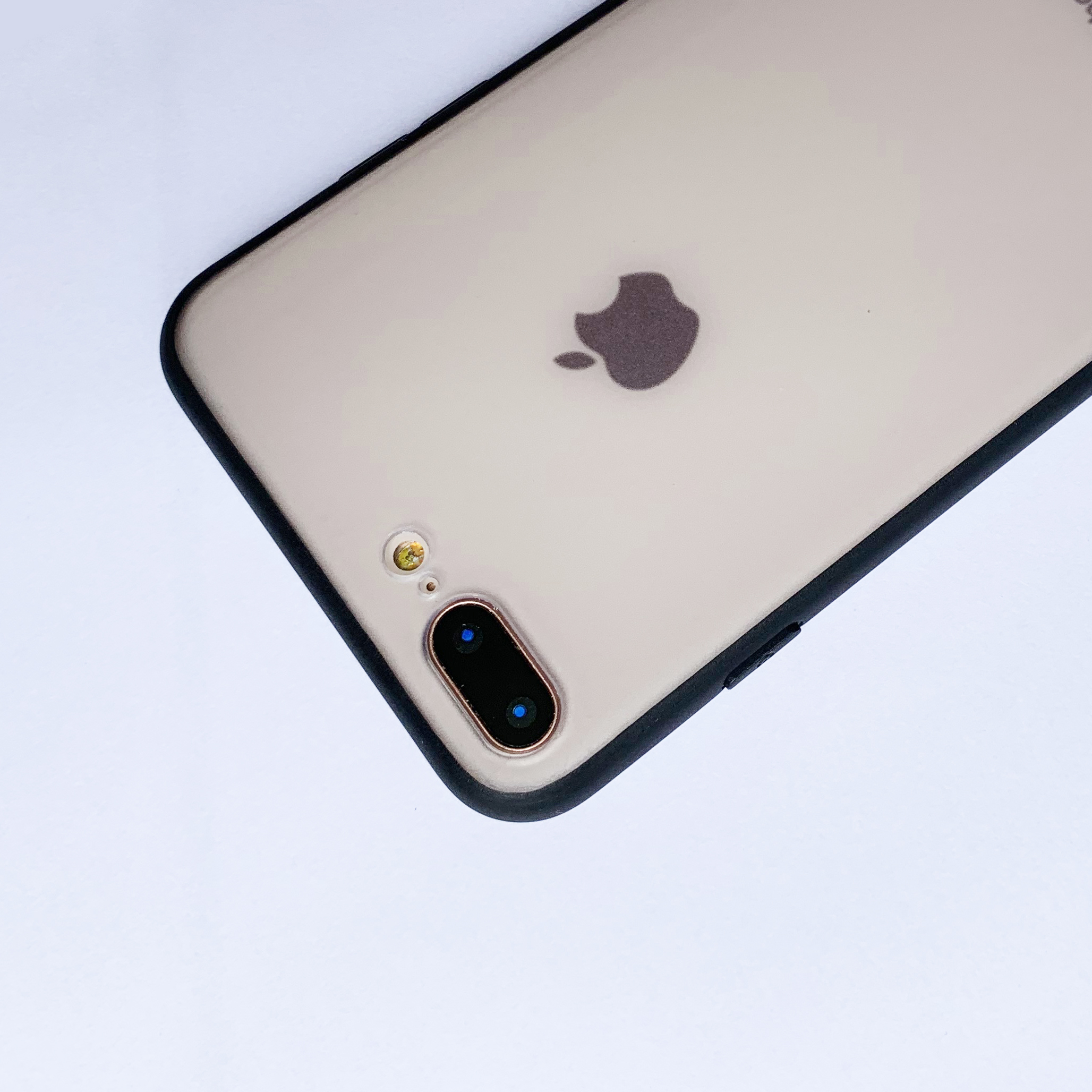 Ốp lưng viền dẻo đen sần cao cấp giành cho iPhone 7 Plus vs iPhone 8 Plus