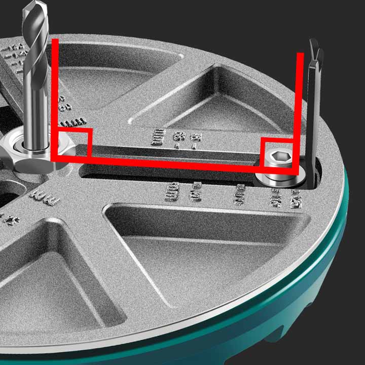 Mũi khoan khoét lỗ gỗ, thạch cao đa năng có điều chỉnh độ lớn 45-130mm