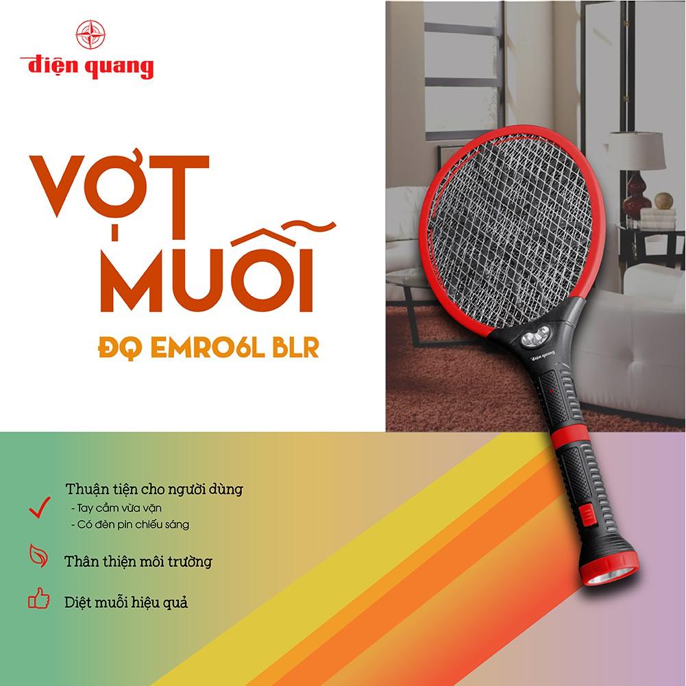 Bộ vợt muỗi Điện Quang ĐQ EMR06L BLR (đen - đỏ)