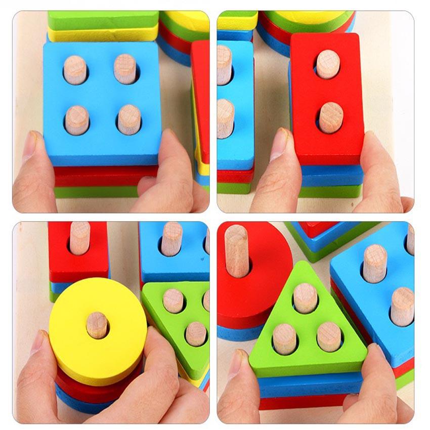 Đồ chơi phân loại hình khối màu sắc cho bé