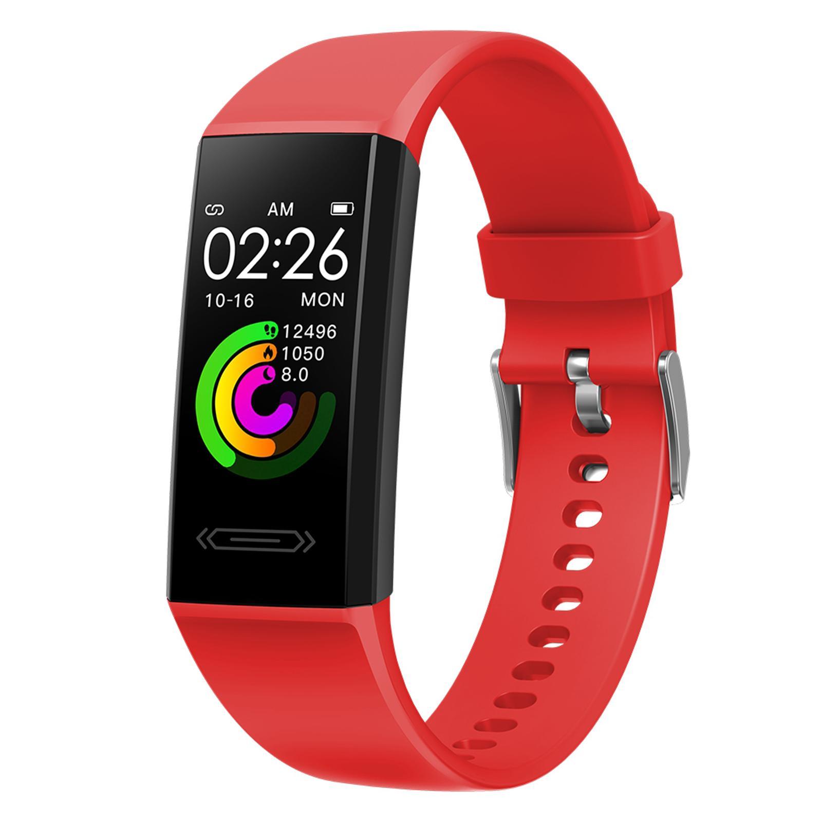 Waterproof Smart Watch Blood Pressure Monitor Bracelet Gift Black