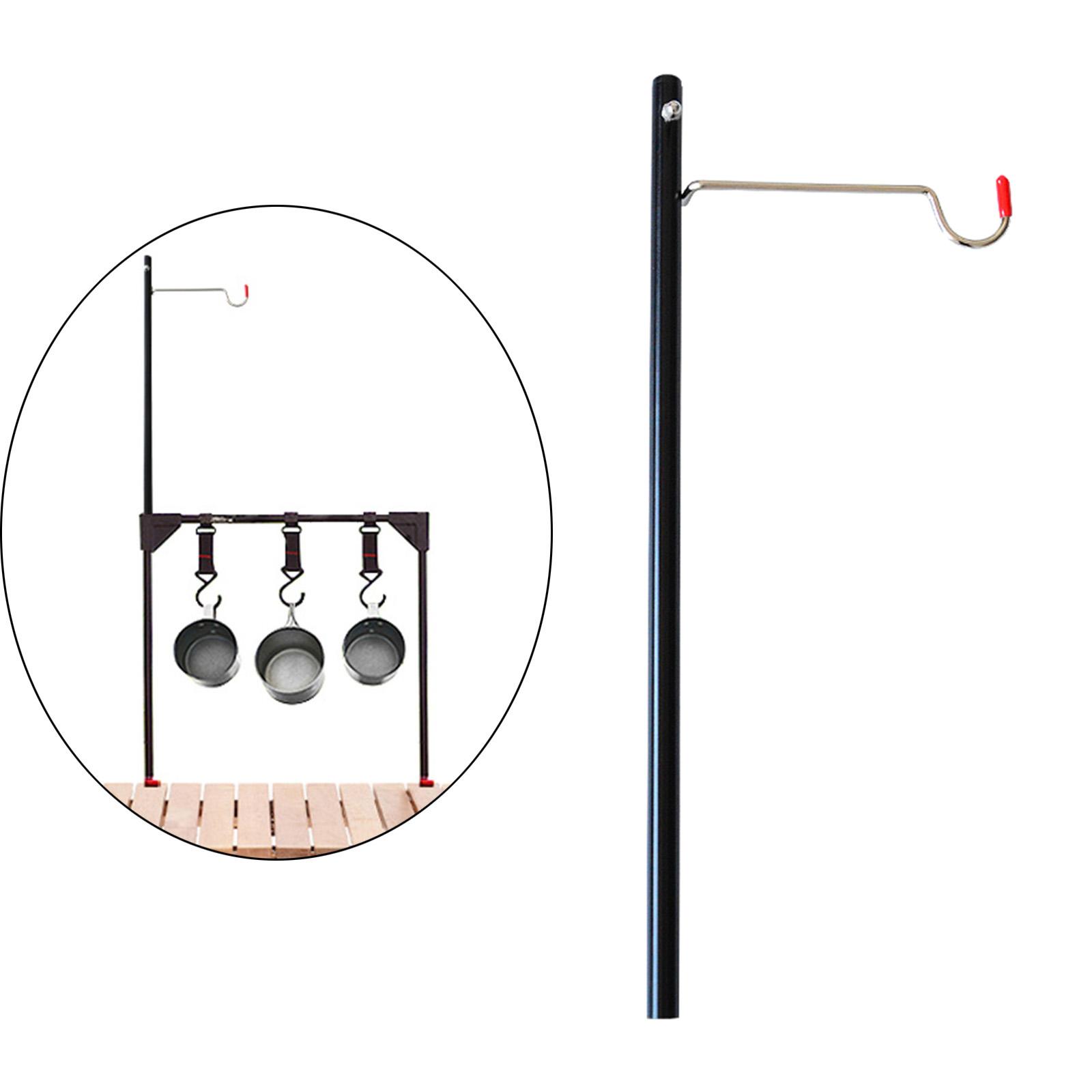 Camping Lantern Stand Lightweight Alloy Lamp Pole Hanger Holder