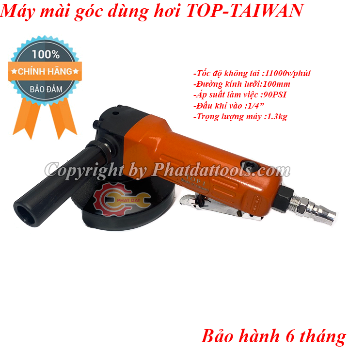 Máy mài góc đa năng dùng hơi TOP-100 - Made in Taiwan - Bảo hành 6 tháng-Máy cắt dùng hơi