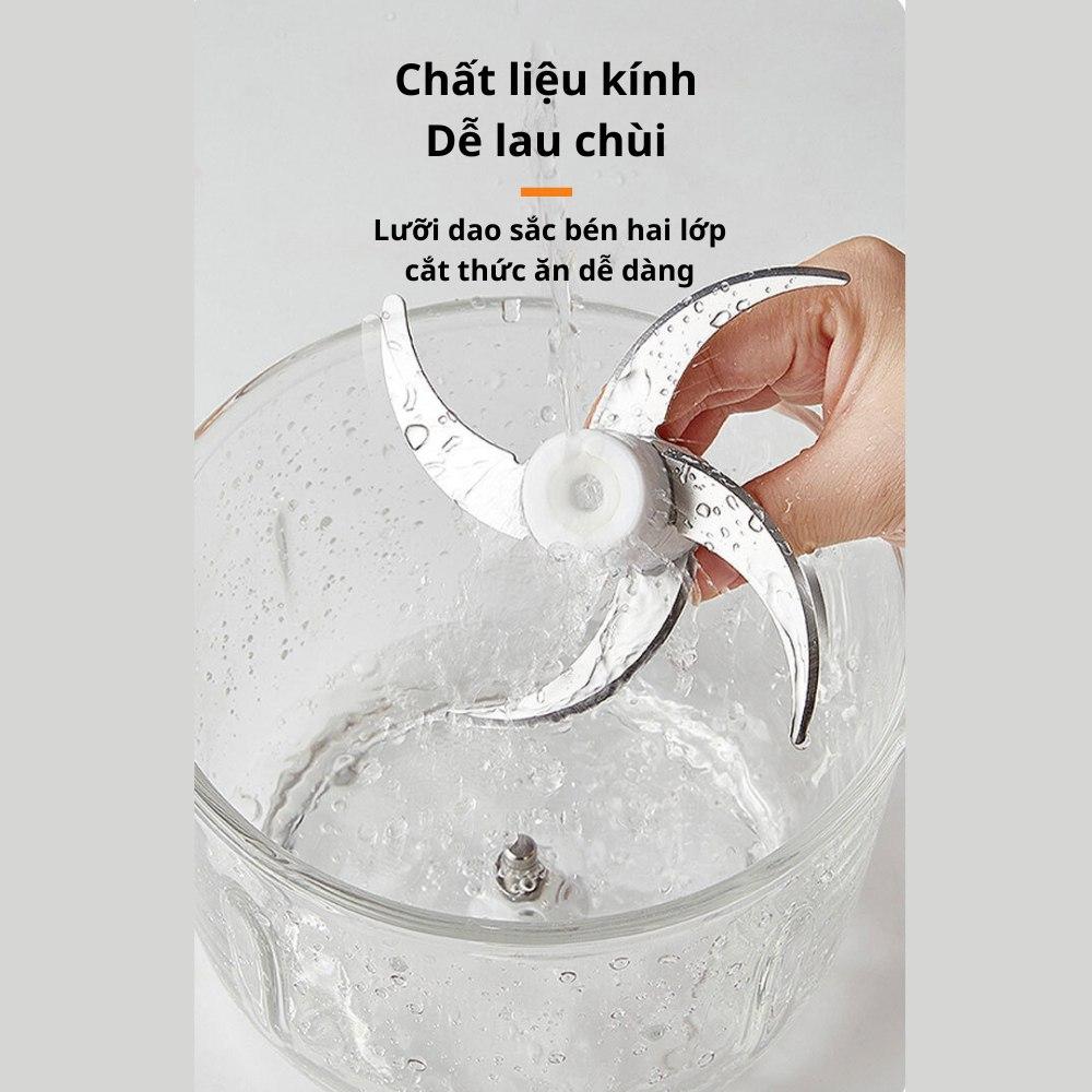 Máy xay thịt đa năng SOKANY SK-7036 công suất cao 750W, cối thủy tinh cao cấp xay nhuyễn mọi thực phẩm - HÀNG CHÍNH HÃNG - DELIYA