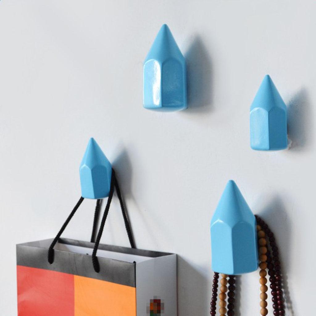Resin Wall Mounted Hook Hanger Rack Bag Holder Home Room Deco
