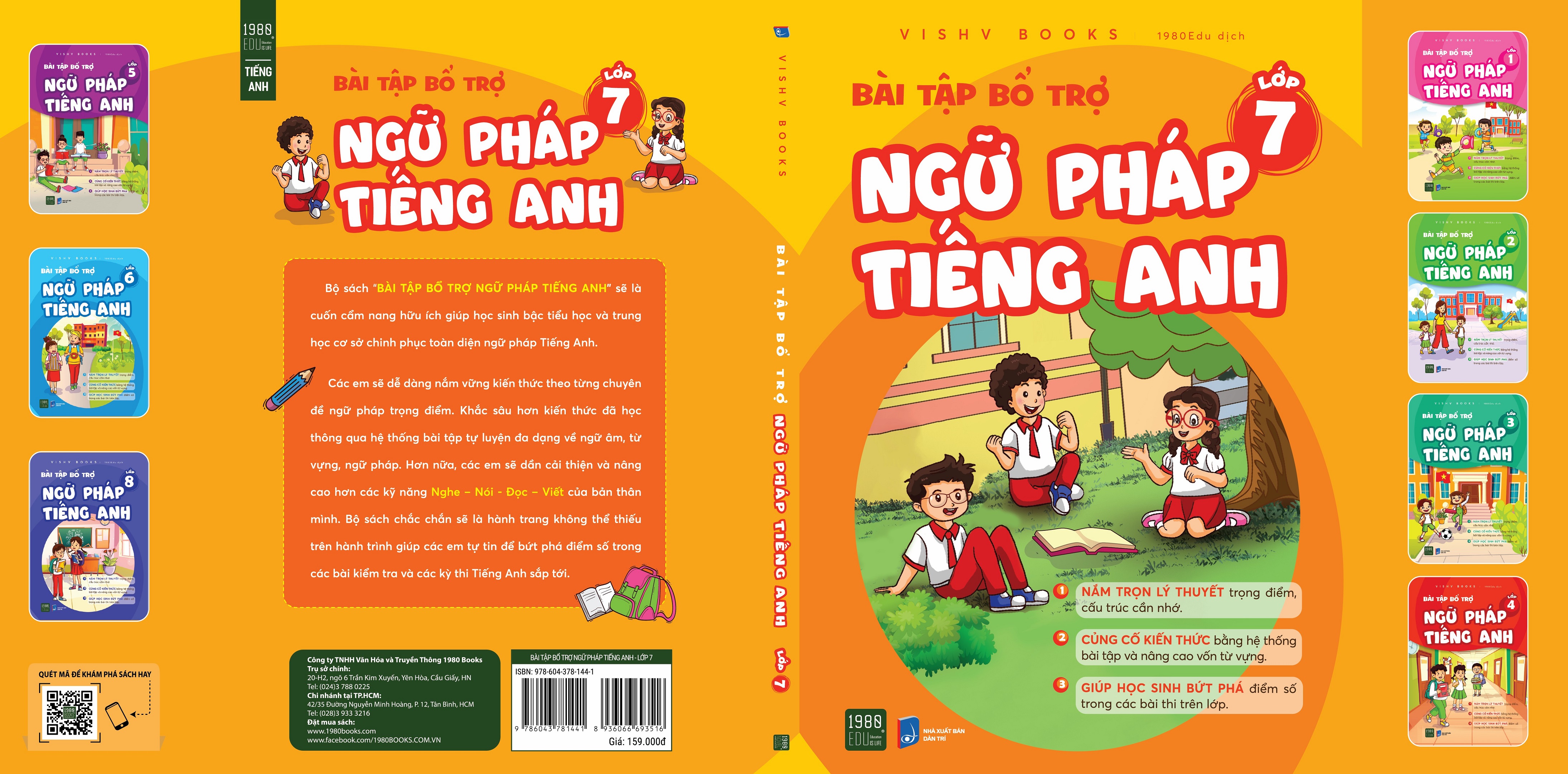 Bài tập bổ trợ ngữ pháp tiếng Anh lớp 7 - VISHV Books