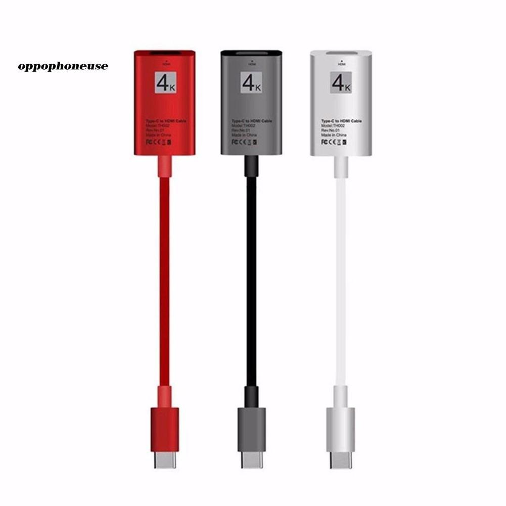 Dây Cáp Chuyển Đổi Usb 3.1 Type-C Sang Hdmi Hd Cho Hdtv Laptop Điện Thoại