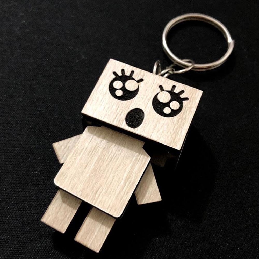 Móc khóa Danbo người gỗ siêu dễ thương