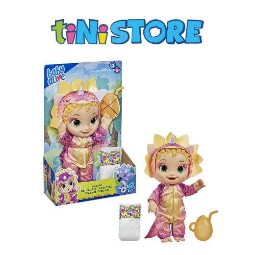 Bộ đồ chơi búp bê tóc vàng thời trang khủng long Baby Alive