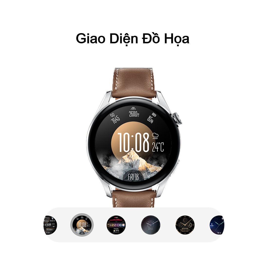 Đồng Hồ Thông Minh HUAWEI WATCH 3 | Gọi Thoại Bằng eSIM | Theo Dõi Sức Khỏe Cả Ngày | Pin Liên Tục 3 Ngày | Hàng Chính Hãng