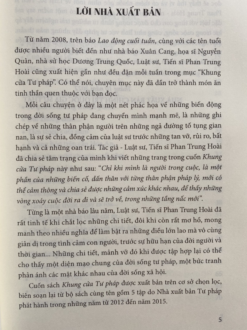 Khung Cửa Tư Pháp