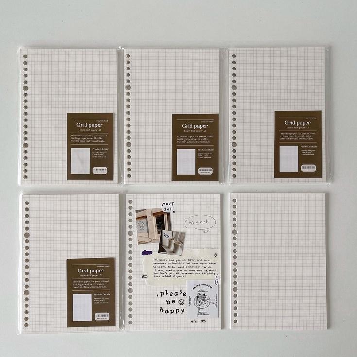 Sổ Còng B5 A4 A5 Crabit Someday Sổ Ghi Chép Bullet Journal Công Việc Học Tập Ruột Chấm Dotgrid Ruột Grid 100 Trang