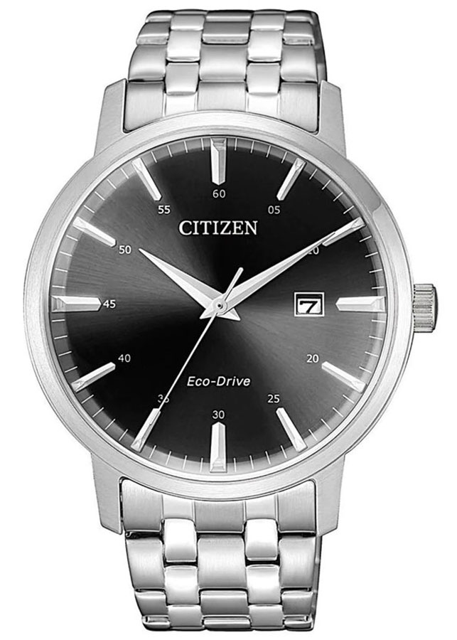 Đồng Hồ Nam Citizen Dây Thép Không Gỉ BM7460-88E - Mặt Đen