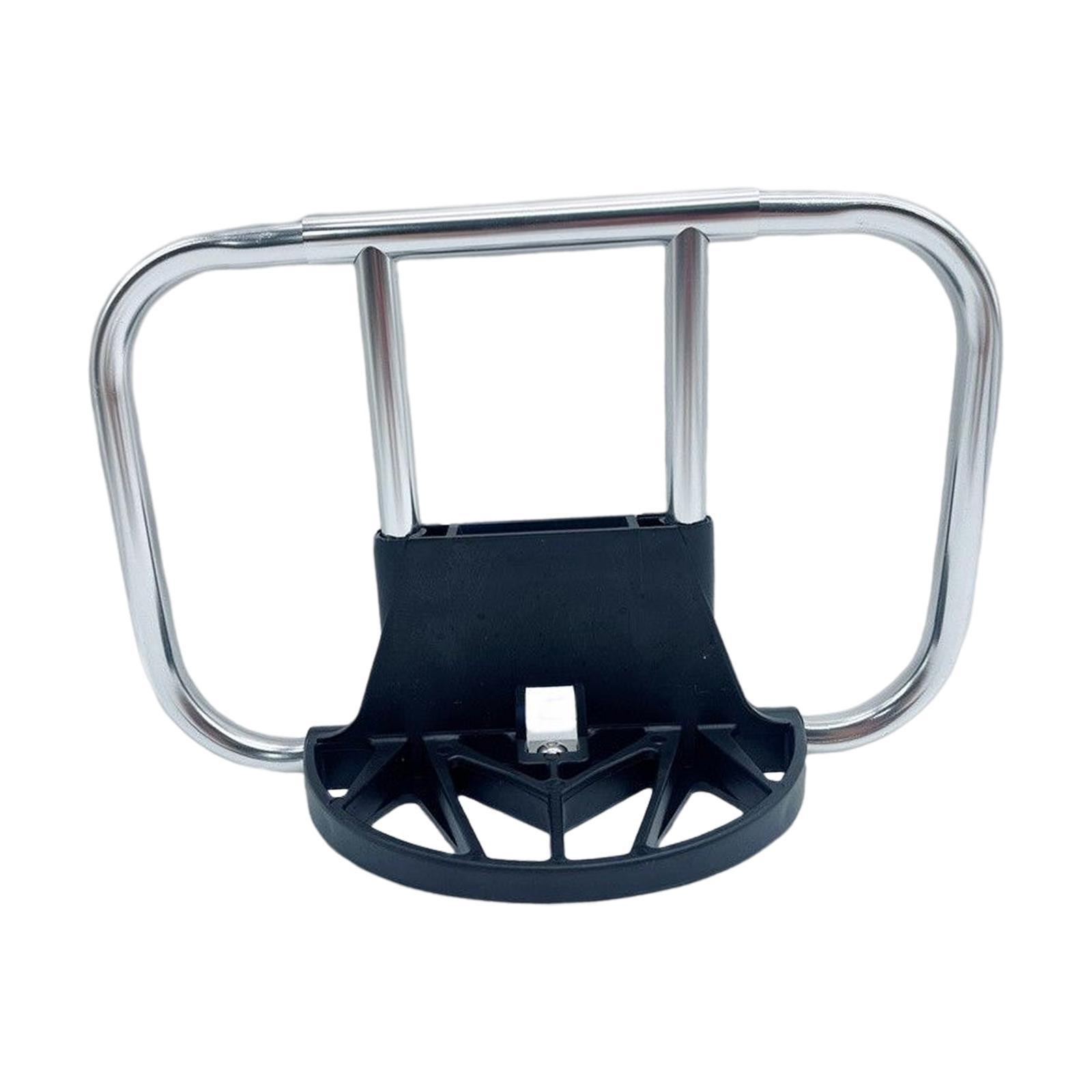 Folding Bike Carrier Bracket Front Carrier Frame Alloy Bag Rack for Backpack