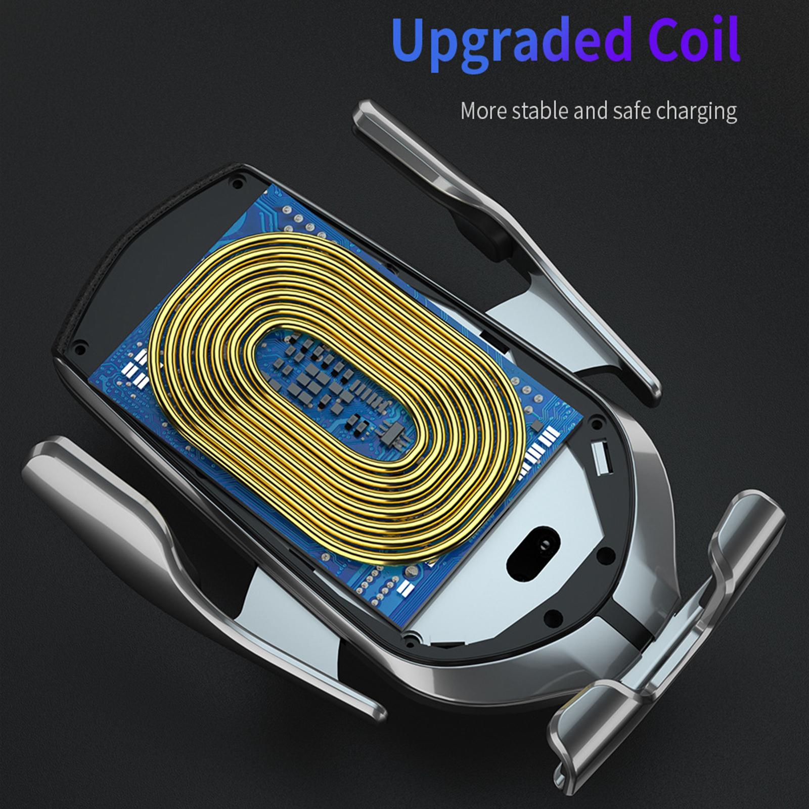 Wireless Car Charger, Air Vent Holder, Auto Clamp QI 10W Fast Charging Car Charger Holder for  X / 8 / 8P / XR / XS