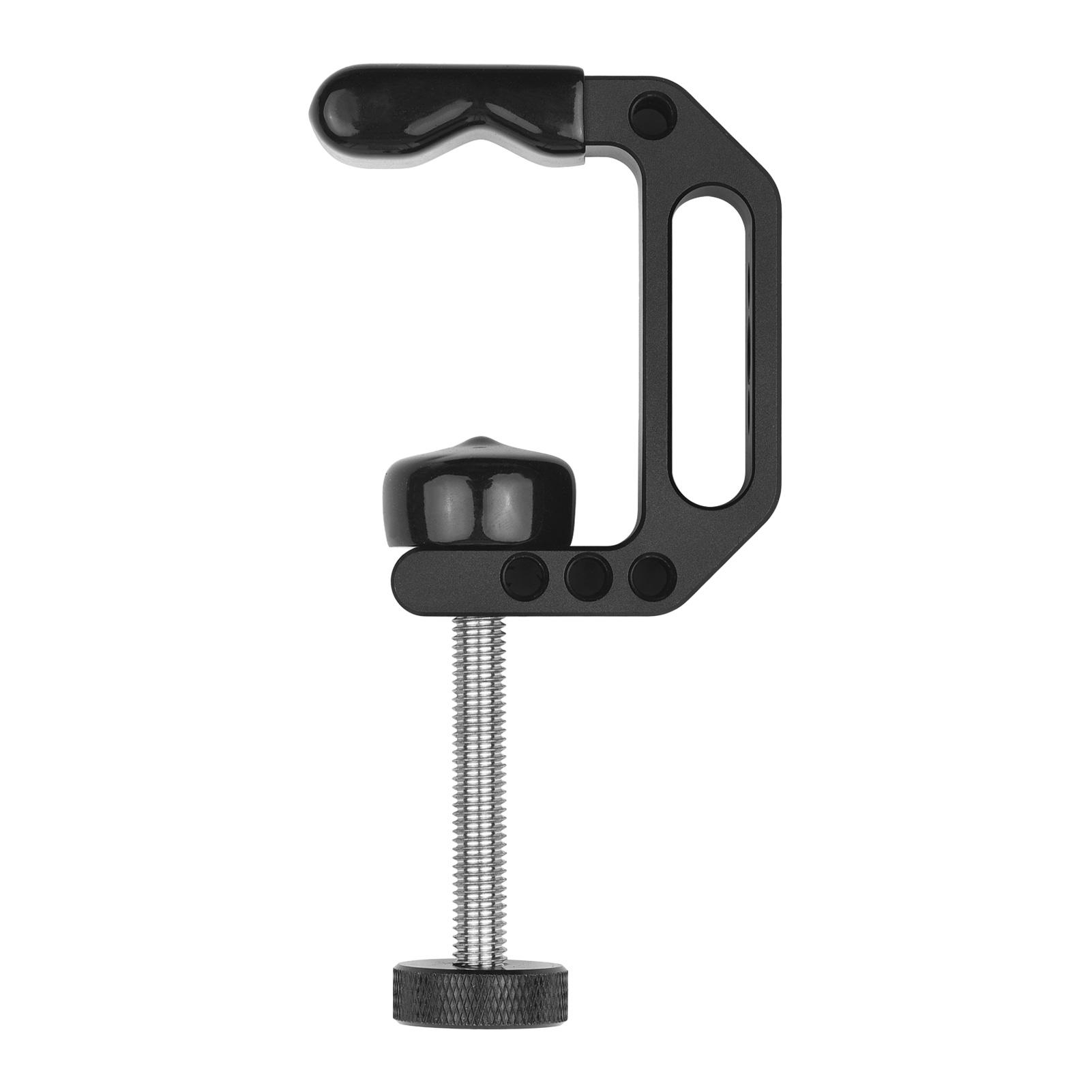 Universal C Clamp Heavy Duty Desktop Mount Clamp Tripod Light Stand Clamp with Standard 1/4 Inch & 3/8 Inch Screw Holes