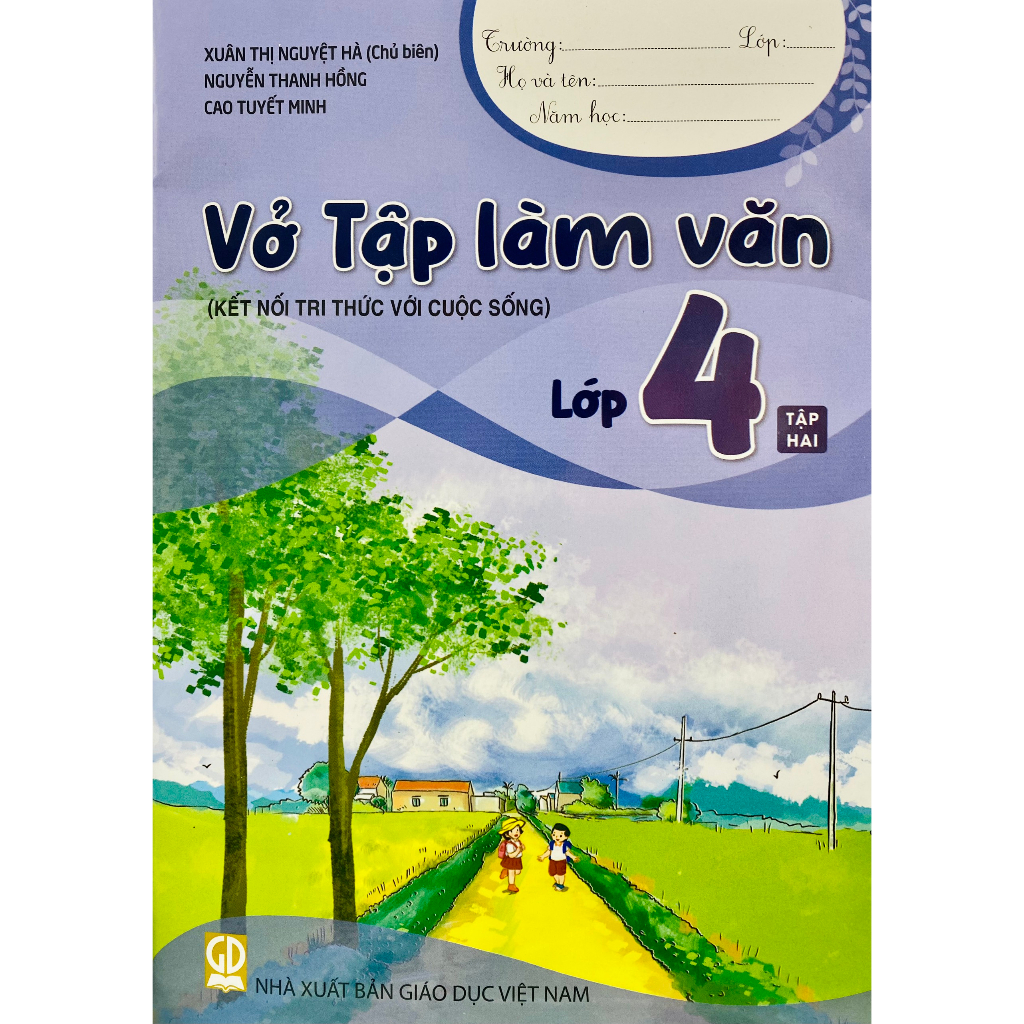 Sách - Combo Vở Tập làm văn lớp 4 tập 1+2 (Kết nối tri thức với cuộc sống)