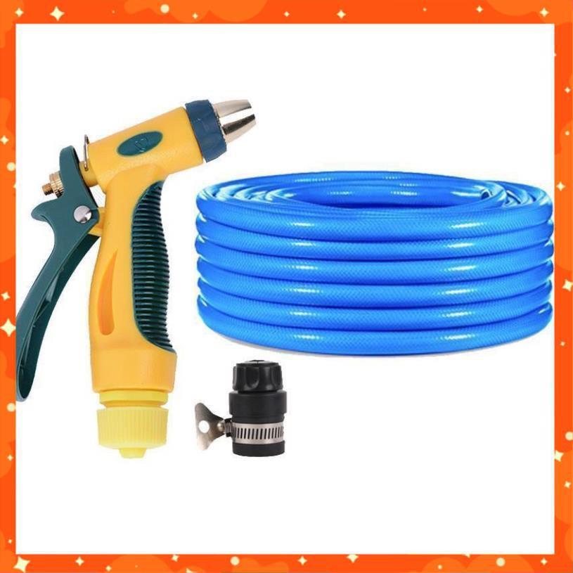Bộ dây vòi xịt nước rửa xe,tưới cây tăng áp 3 lần 3-5m