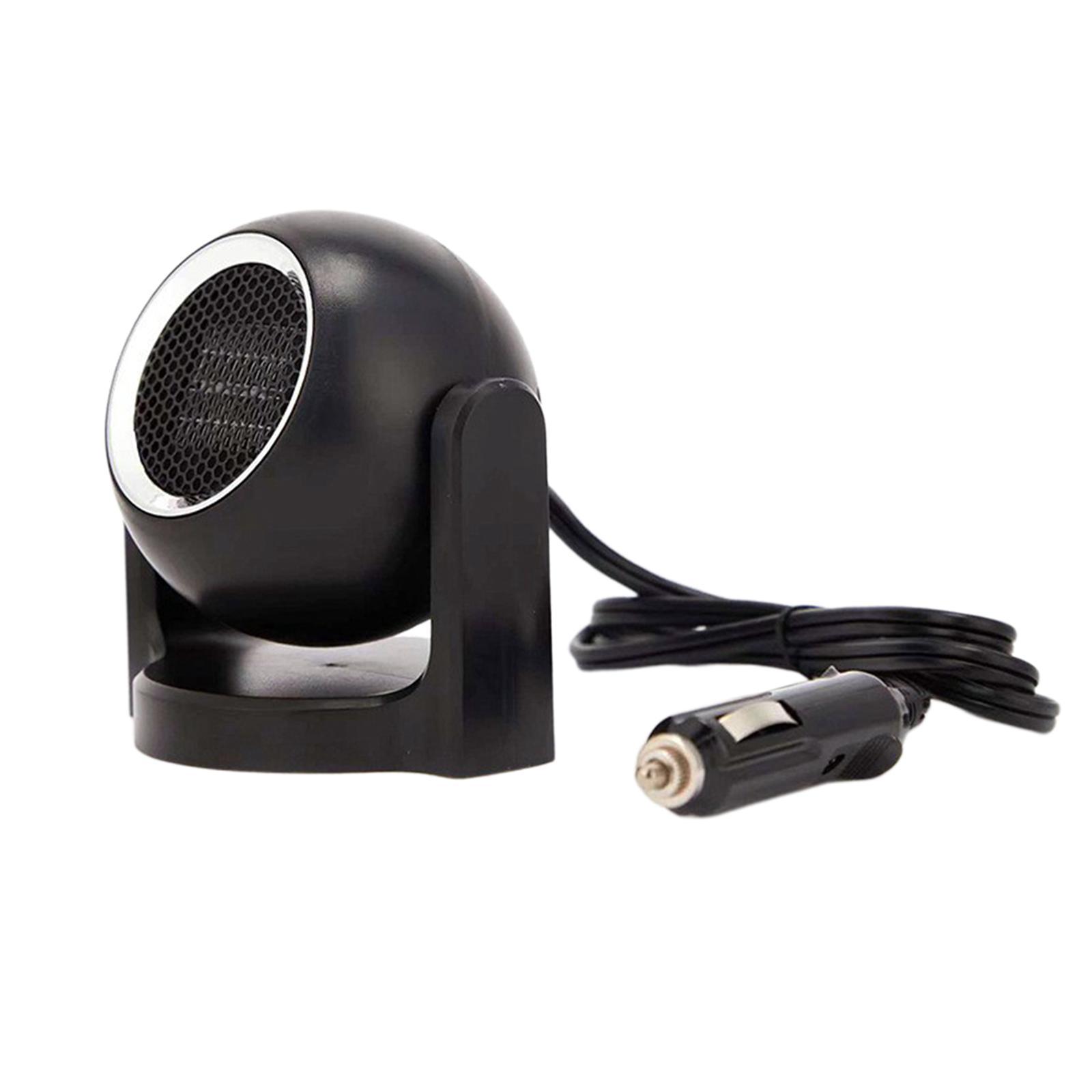 Auto Heater Defroster Demister 2 In 1 Portable 12v Black