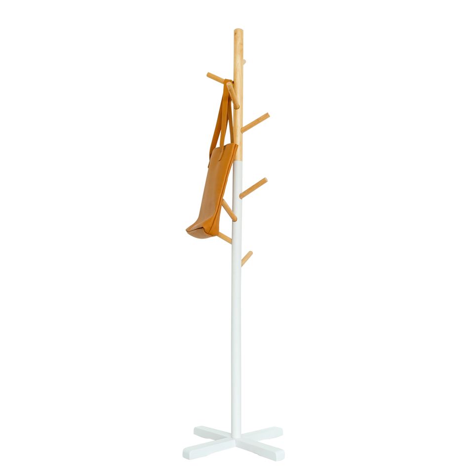 Cây treo quần áo gỗ - Standing Hanger Trắng phối Gỗ