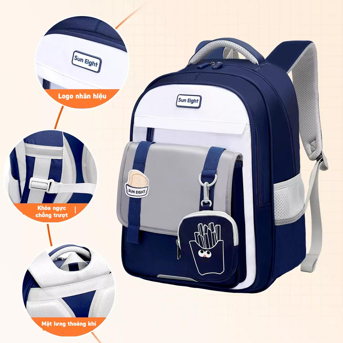 Ba Lô Thời Trang - Sun Eight 22273 - Màu Xanh Navy