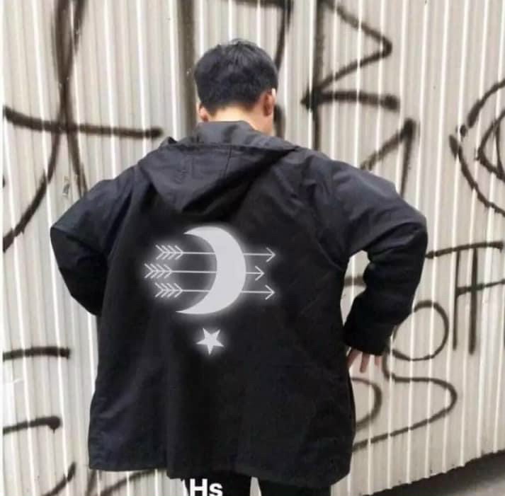 Áo Khoác Dù Mặt Trăng Phản Quang Chống Nắng Nam Nữ Cặp ĐôiHOT RẺ ĐẸPÁo Gió NY Màu Đen Unisex Kiểu Rộng Couple Jackets[ ẢNH THẬT] - HIÊN LINH SHOP ÁO KHOÁC DÙ GIÓ PHẢN QUANG