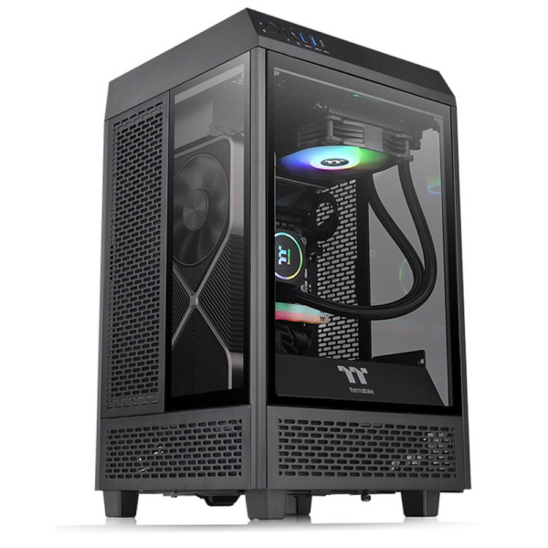 Vỏ Case Thermaltake The Tower 100 Mini Chassis Black - Hàng Chính Hãng