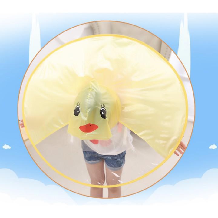 ÁO MƯA NÓN CON VỊT UFO CHO BÉ SIÊU CUTE