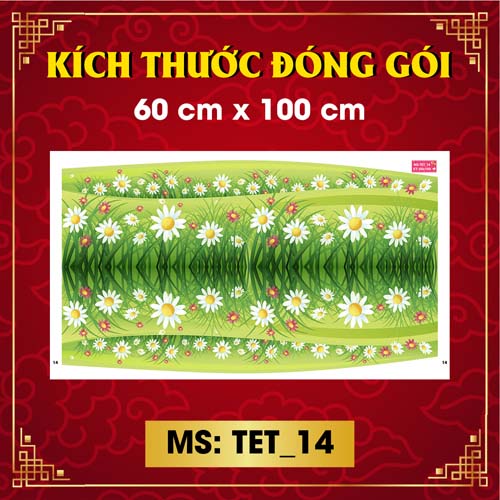 DECAL TRANG TRÍ TẾT 2021 COMBO SỐ 29