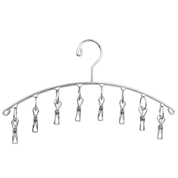 Móc Inox 8 Kẹp Quần Áo Tất Vớ Tiện Dụng
