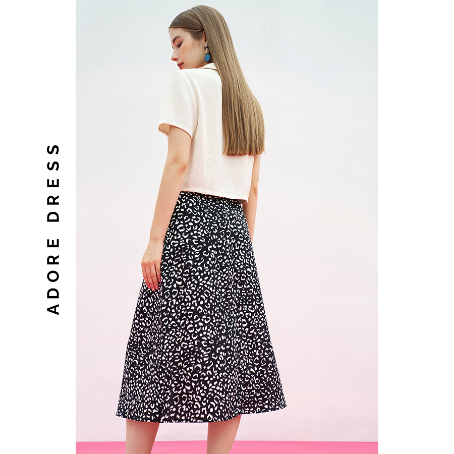 Áo sơ mi Tops tuytsy cổ 2 ve 3 khuy random 311TO1001 ADORE DRESS