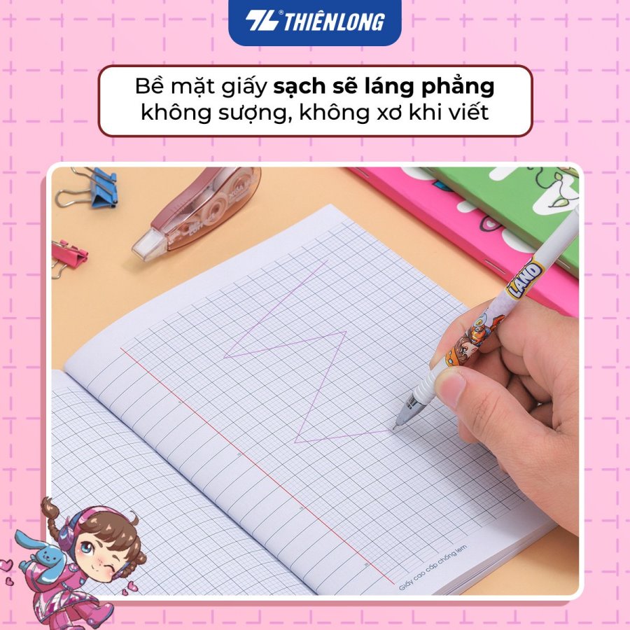 (Mua 10 Cuốn Tặng 3 Cuốn) Tập Chống Lem 96Tr ĐL120 4 Ô Ly NB-121/Ak