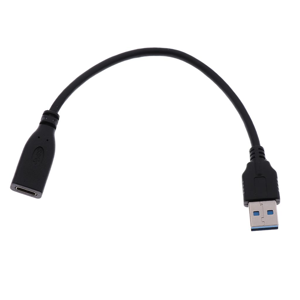 USB Type C Female to USB 3.0 Male Adapter Cable Data Charger for PC Phone