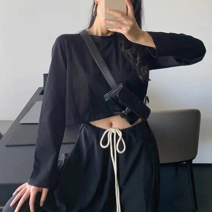 Áo Croptop dài tay - Hàng có sẵn