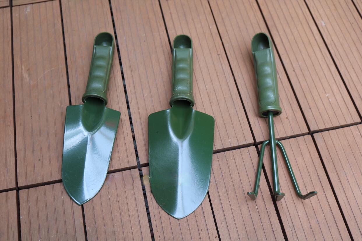 Bộ Xẻng Làm Vườn 3 Món - Màu quân đội