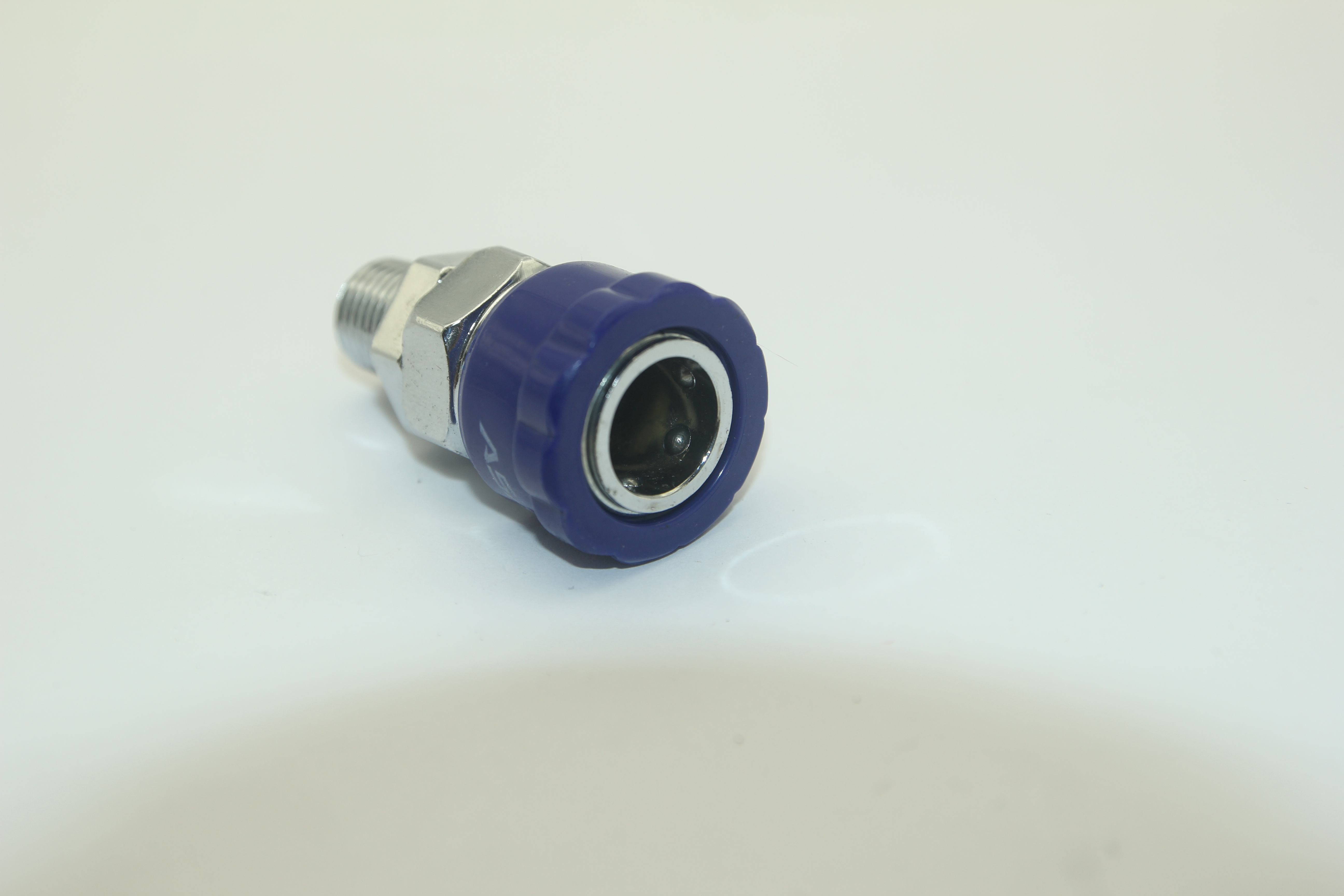 Đầu nối dây hơi răng ngoài thay nhanh SM20-PM20 xanh dương