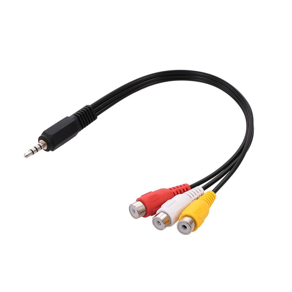 Cáp Âm Thanh SV Giắc Cắm 3,5 Mm Video Male Đến 3 RCA Chất Lượng Cao