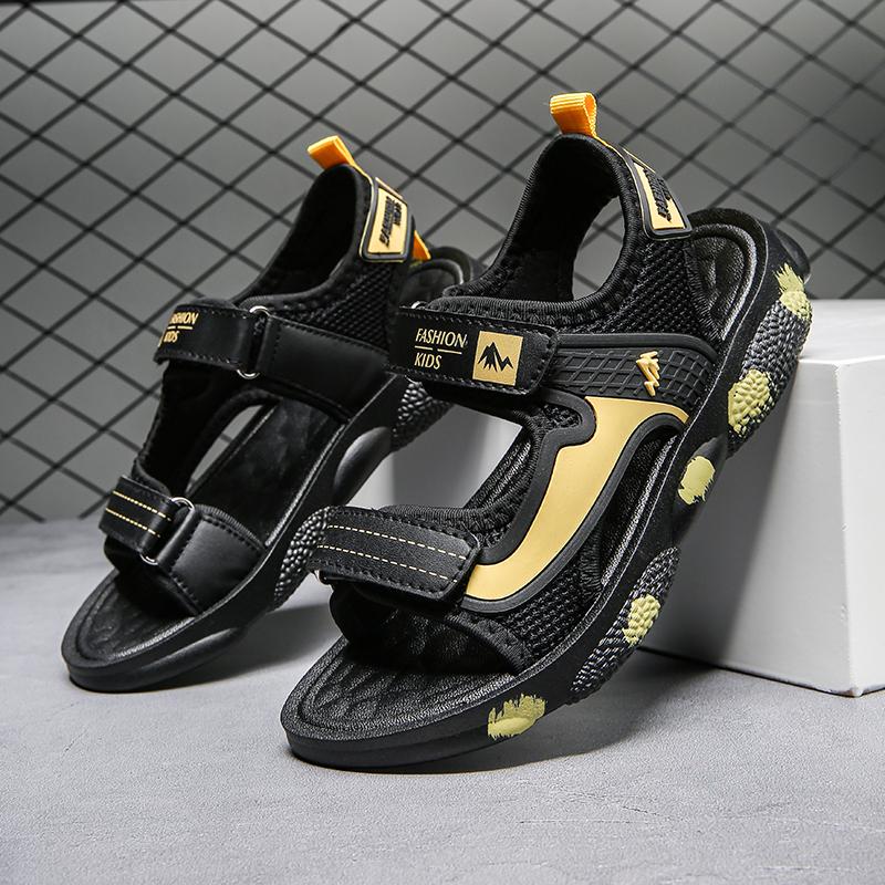 2023 Bán Giày Sandal Trẻ Em Đi Biển Mùa Hè Nước Thời Trang Giày Trẻ Em Nhẹ Chống Trơn Trượt Đế Mềm Thoải Mái Giày Cho Bé Color: golden Shoe Size: 34