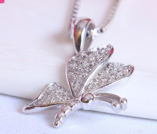Mặt dây chuyền bạc nữ Butterfly