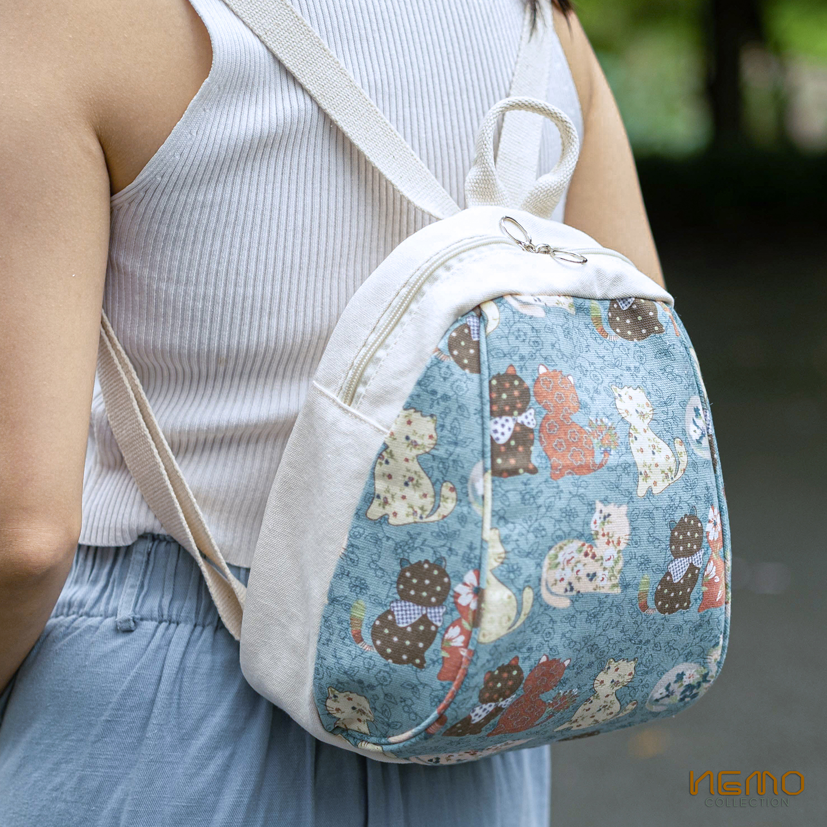 BALO MINI NEMO COLLECTION PHÔM RỘNG CHỨA NHIỀU ĐỒ, CHẤT VẢI CANVAS XỊN DÀY DẶN CAO CẤP, BỀN ĐẸP - BLMX