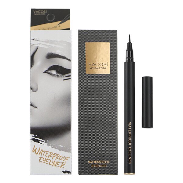 Bút Kẻ Mắt Nước Siêu Lì - Sắc Mảnh Vacosi Waterproof Eyeliner Pen