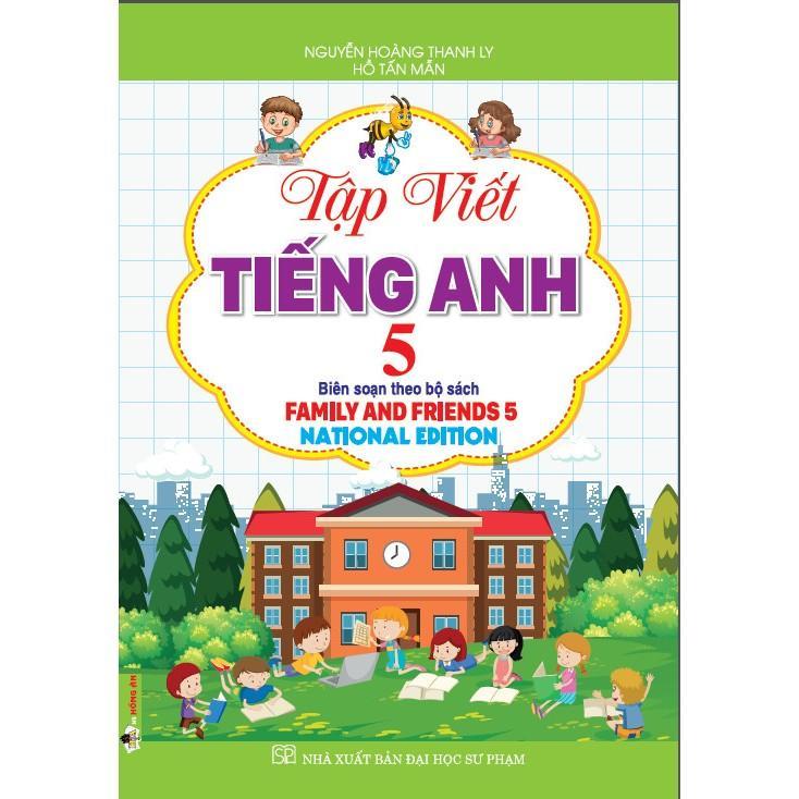 Sách - Bài Tập Tiếng Anh + Tập Viết Tiếng Anh Lớp 5 - Bộ Sách Family And Friends 5 National Edition - Combo 2 Cuốn - Hồng Ân