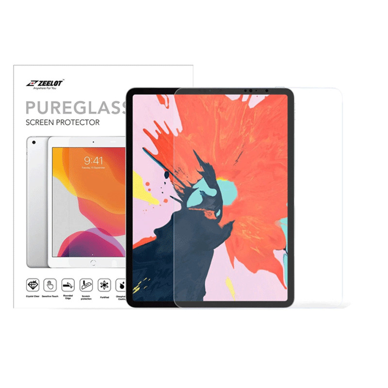 Dán cường lực iPad Pro 12.9" 2020/2018 Zeelot PureGlass 2.5D Chống vân tay - Hàng Chính Hãng