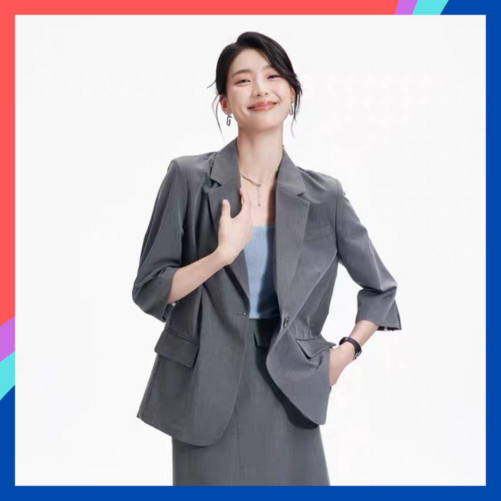 Áo vest công sở nữ chất liệu tuyết mưa cao cấp áo khoác blazer nữ 2 lớp có độn vai 3 màu basic dễ phối đồ mặc đi làm