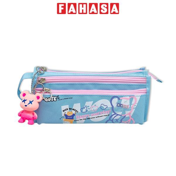 Bóp Viết Vải Happy Everyday - Yescholar 9205 - Màu Xanh
