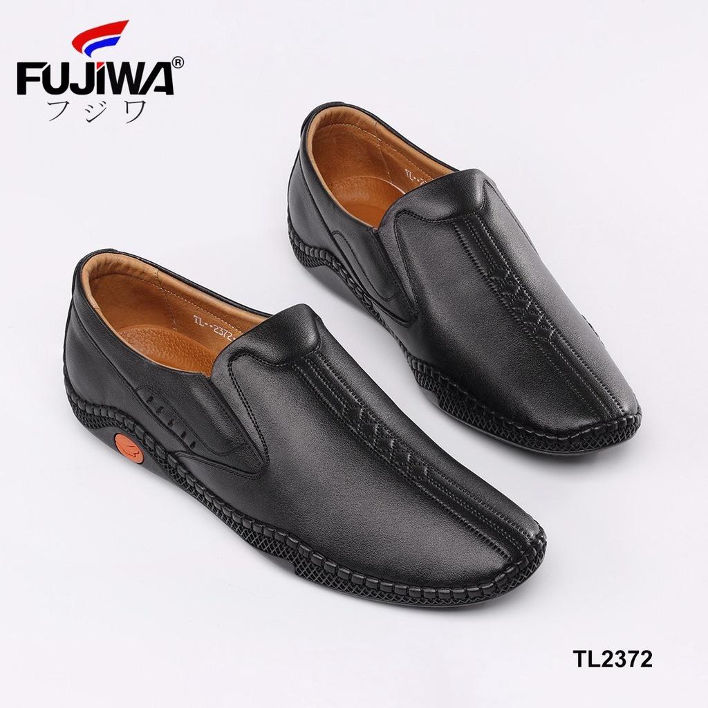 Giày Lười Da Nam Da Bò Fujiwa - TL2372. Da bò cao cấp, đế cao su tạo độ bám tốt, bền bỉ theo thời gian